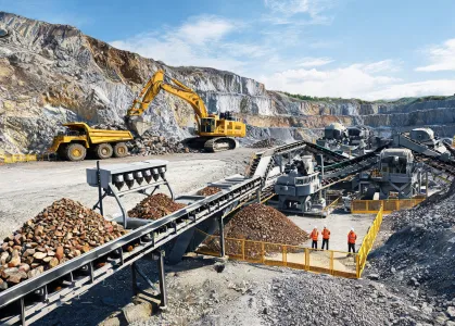 Quarry operations equipment application