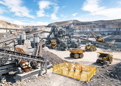 Open-pit mining equipment application